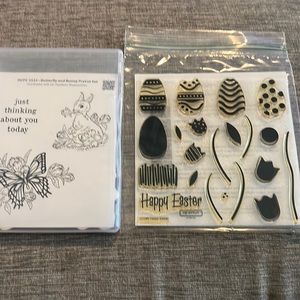 Set of 2 Easter/spring stamp sets